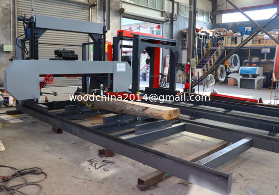 Wood Horizontal Band Sawmil Diesel Portable Horizontal Wood Saw Machine