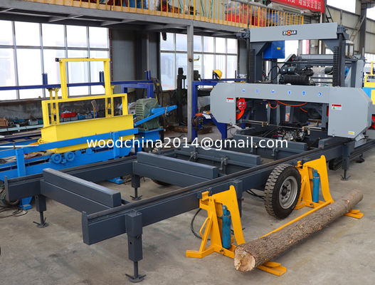 Wood Horizontal Band Sawmil Diesel Portable Horizontal Wood Saw Machine