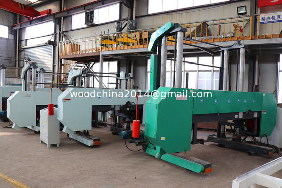 Fabbricazione di lamiere di legno orizzontale Gran seghe a fascia 2500 mm Max. diametro del tronco,macchina per seghe a fascia di legno di taglio grande
