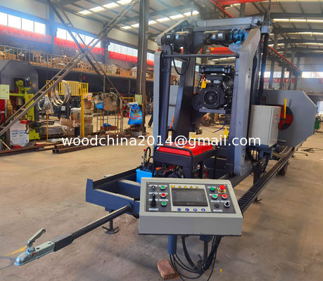 Segheria di legno idraulica della banda del ceppo della sega a nastro del mulino di legno mobile diesel del mulino per legname