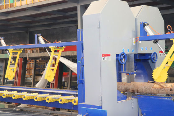 Dia 100mm-500mm sega a nastro verticale sega a nastro a doppia testa per taglio di tronchi